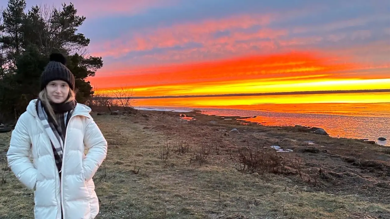 Aimee at Jõiste Beach, Saaremaa, Estonia